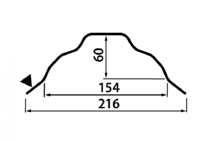 Zakończenie kalenicy OMEGA mała - PruszyńskiPruszyński